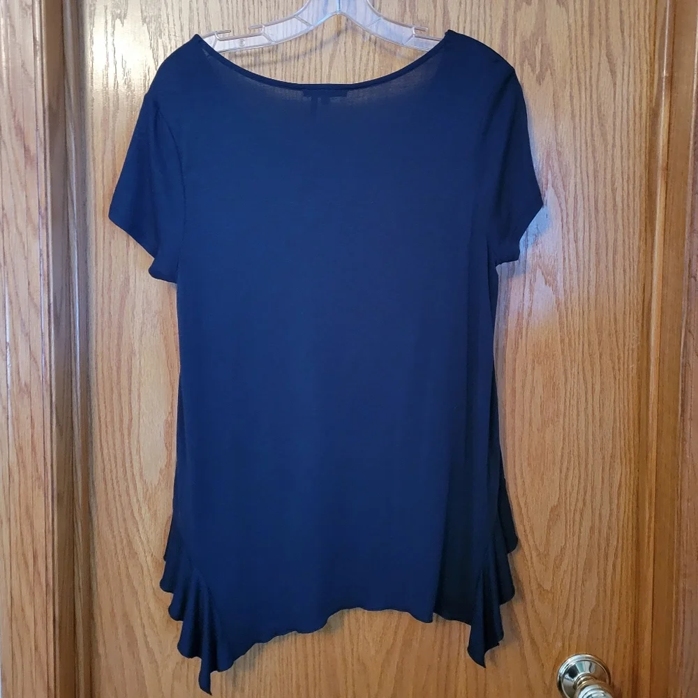 Nic & Zoe Boardwalk Ruffle Hem Top - Picture 12 of 12